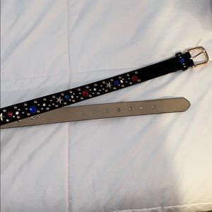 Black studded belt
